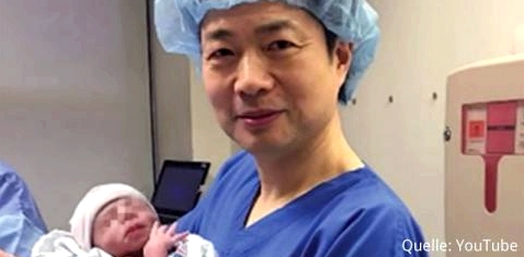 Dr. Zhang mit Baby