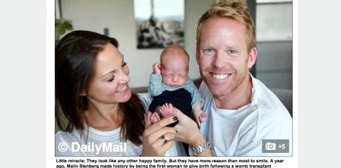 Malin Stenberg mit ihrem Mann und Sohn Vincent